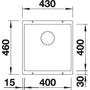 Kép 3/5 - BLANCO SUBLINE 400-U antracit exc.n.