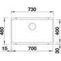 Kép 3/5 - BLANCO SUBLINE 700-U antracit exc.n.