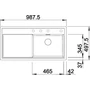 Kép 3/5 - BLANCO ZENAR XL 6S-F jobb antracit t.n