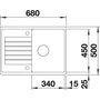 Kép 3/5 - BLANCO ZIA 45 S Compact antracit exc.n