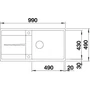 Kép 3/5 - BLANCO METRA XL 6S-F fekete exc., SZINTBE ÉPÍTÉS
