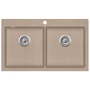 Kép 1/3 - EVIDO Quadro 9 gránit mosogató, 860 x 510mm, avena