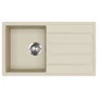 Kép 1/6 - EVIDO Easy 45S gránit mosogató, 760 x 440 mm, bézs
