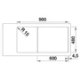 Kép 4/5 - BLANCO ADIRA XL 6S palaszürke tart., exc.