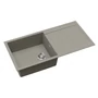 Kép 2/3 - EVIDO Cubo XL 6S gránit mosogató, 1000 x 500 mm, platina