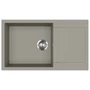 Kép 1/3 - EVIDO Cubo XL 6S compact gránit mosogató, 860 x 500 mm, platina
