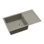 Kép 2/3 - EVIDO Cubo XL 6S compact gránit mosogató, 860 x 500 mm, platina