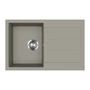 Kép 1/3 - EVIDO Cubo 45S gránit mosogató, 780 x 500 mm, platina