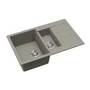 Kép 2/3 - EVIDO Cubo 6S compact gránit mosogató 800x500 platina