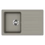 Kép 1/3 - EVIDO Home 45S gránit mosogató, 765 x 460mm, platina