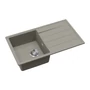 Kép 2/4 - EVIDO Easy 45S gránit mosogató, 760 x 440 mm, platina