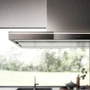 Imagine 4/5 - FALMEC LUMINA LED NRS sziget páraelszívó, 90 cm, inox/fekete üveg