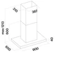 Imagine 5/5 - FALMEC LUMEN NRS sziget páraelszívó, 90 cm, inox