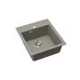 Kép 2/3 - EVIDO Easy 45 gránit mosogató, 460 x 515 mm, platina