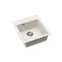 Kép 2/3 - EVIDO EASY 45 gránit mosogató, 460 x 515 mm, fehér